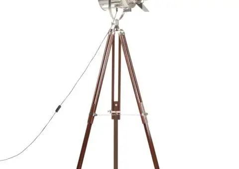 Lampă de podea cu trepied, 180 cm, lemn masiv de mango - 2/5