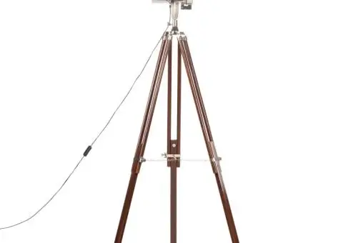 Lampă de podea cu trepied, 180 cm, lemn masiv de mango - 3/5