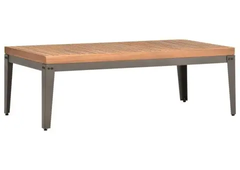 Măsuță de cafea de grădină, 110x55x36 cm, lemn masiv acacia - 1/5