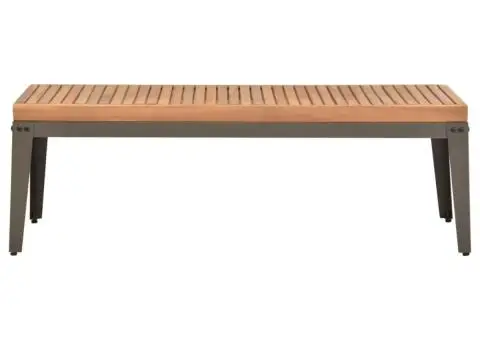 Măsuță de cafea de grădină, 110x55x36 cm, lemn masiv acacia - 2/5