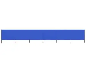 vidaXL Paravan anti-vânt cu 6 panouri, azur, 800 x 80 cm, textil