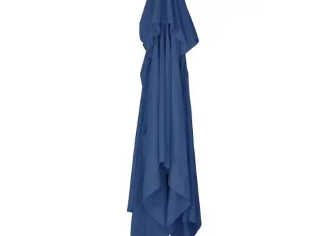 Umbrelă în consolă cu stâlp din aluminiu, albastru azur, 4x3 m - 5/5