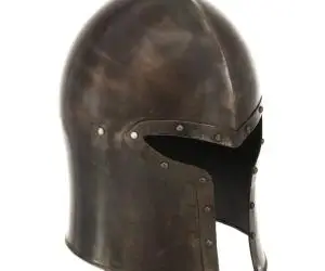 vidaXL Coif cavaler medieval antic, jocuri pe roluri, argintiu, oțel