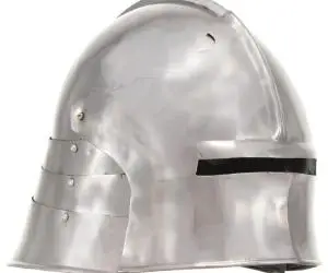 vidaXL Coif cavaler medieval antic, jocuri pe roluri, argintiu, oțel
