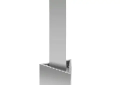 Fântână de grădină, argintiu, 37,7x32,6x110 cm, oțel inoxidabil - 3/5