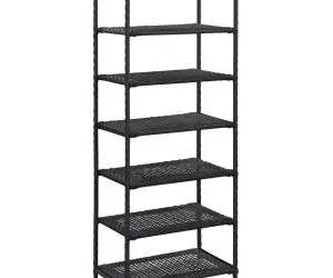 vidaXL Pantofar, negru, 50x30x120 cm, poliratan