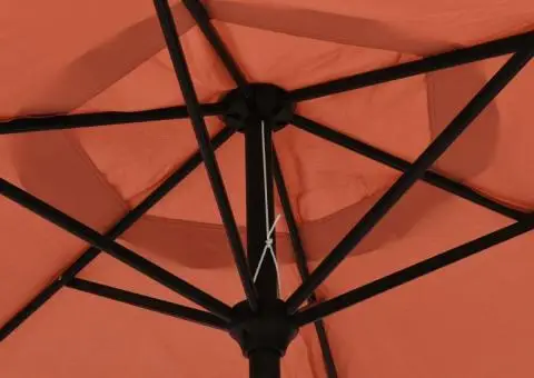 Umbrelă de soare, cărămiziu, 200 x 224 cm, aluminiu - 5/5