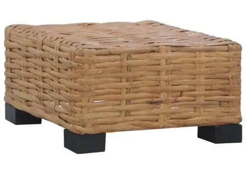 Măsuță de cafea, natural, 47 x 47 x 28 cm, ratan - 1/5