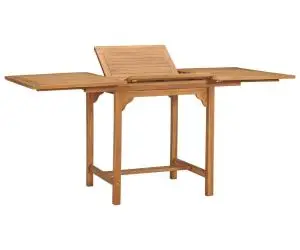 vidaXL Masă de grădină extensibilă (110-160)x80x75cm lemn masiv tec