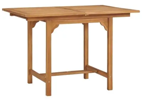 Masă de grădină extensibilă (110-160)x80x75cm lemn masiv tec - 3/5