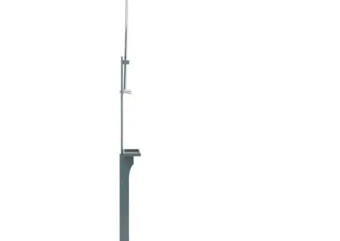 Duș de grădină, antracit, lemn - 3/5