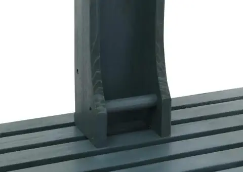 Duș de grădină, antracit, lemn - 4/5