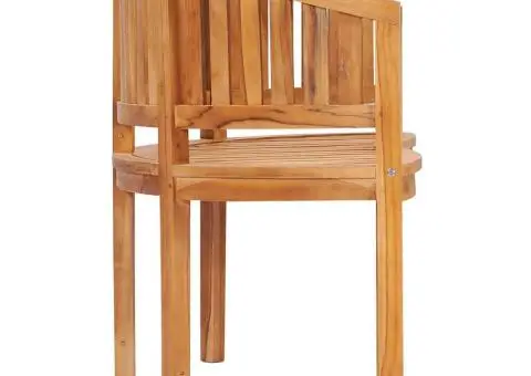 Bancă în formă de banană, 151 cm, lemn masiv de tec - 5/5