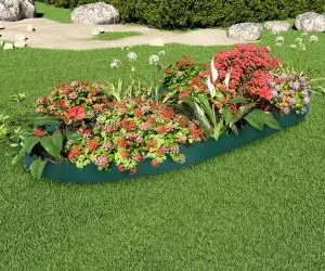 vidaXL Borduri de gazon, 10 buc., verde, 65x15 cm, PP