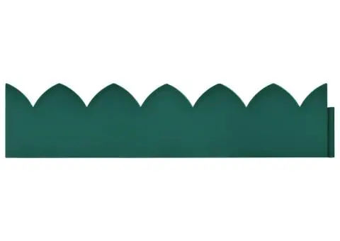 Borduri de gazon, 10 buc., verde, 65x15 cm, PP - 5/5