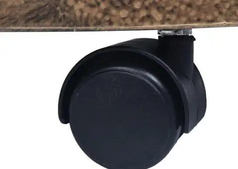 Suporturi de plante cu role, 6 buc., bronz, 38 cm, plastic - 4/5