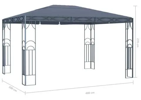 Pavilion, antracit, 400 x 300 cm - 5/5