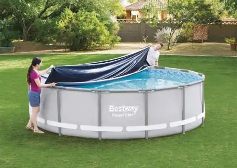 Bestway Prelată de piscină Flowclear, 427 cm - 3/5