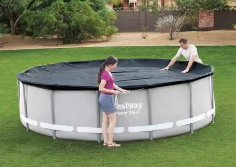 Bestway Prelată de piscină Flowclear, 427 cm - 4/5