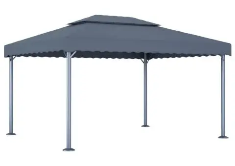 Pavilion, antracit, 400 x 300 cm, aluminiu - 1/5