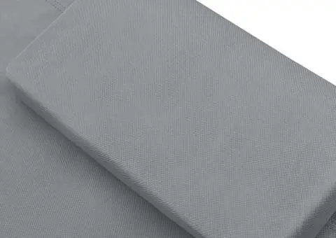 Pat de grădină, gri, 200 x 90 cm, oțel - 5/5