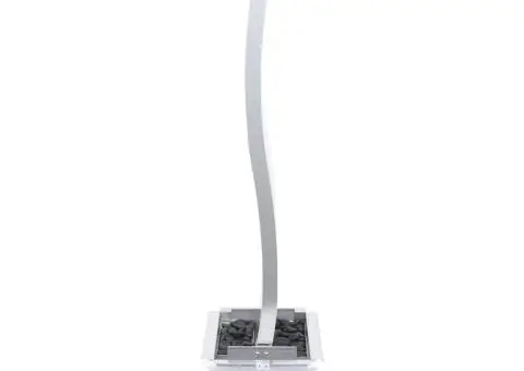 Fântână de grădină cu pompă, 130 cm, oțel inoxidabil, curbat - 4/5