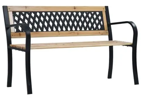 Bancă de grădină, 120 cm, lemn - 1/5