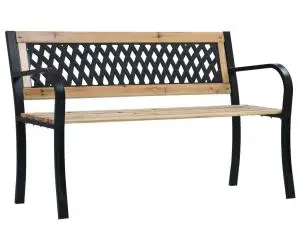 vidaXL Bancă de grădină, 120 cm, lemn