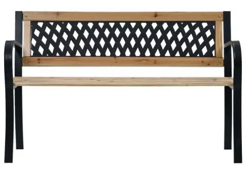 Bancă de grădină, 120 cm, lemn - 2/5