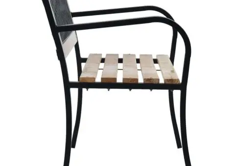 Bancă de grădină, 120 cm, lemn - 3/5