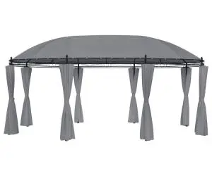 vidaXL Pavilion cu perdele, antracit, 520x349x255 cm
