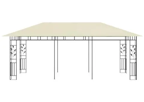 Pavilion cu plasă anti-țânțari, crem, 6 x 3 x 2,73 m - 3/5