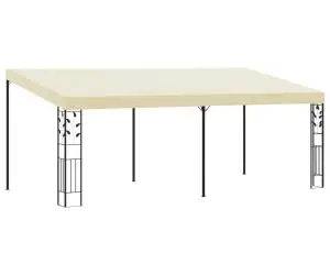 vidaXL Pavilion de perete, crem, 6 x 3 x 2,5 m