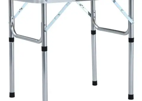 Masă de camping pliabilă, 60 x 45 cm, aluminiu - 1/5