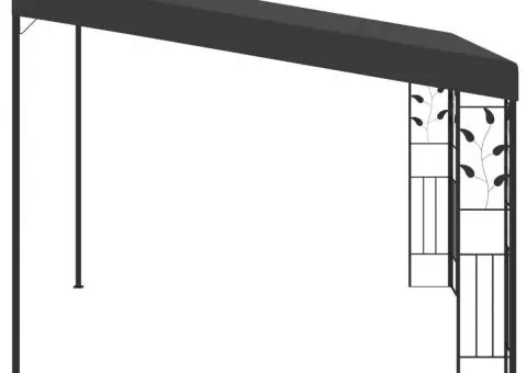 Pavilion de perete, antracit, 3 x 3 x 2,5 m - 4/5