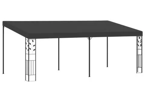 Pavilion de perete, antracit, 6 x 3 x 2,5 m - 1/5