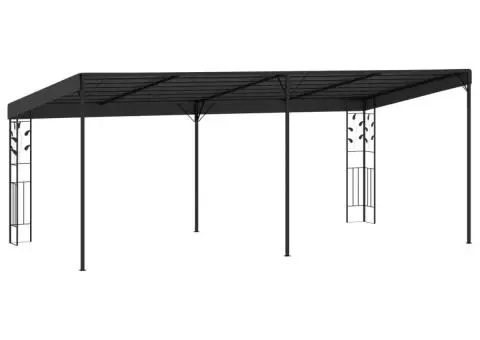 Pavilion de perete, antracit, 6 x 3 x 2,5 m - 2/5