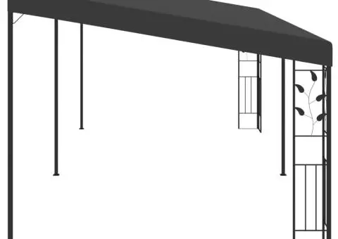 Pavilion de perete, antracit, 6 x 3 x 2,5 m - 4/5