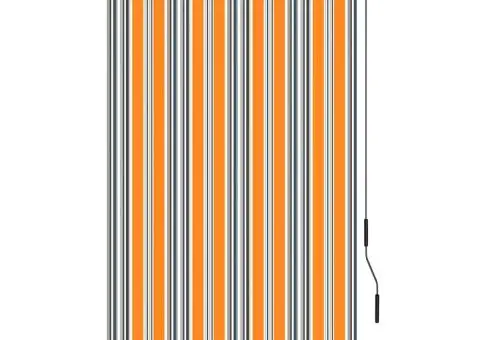 Jaluzea tip rulou de exterior, galben și albastru, 100 x 250 cm - 2/5