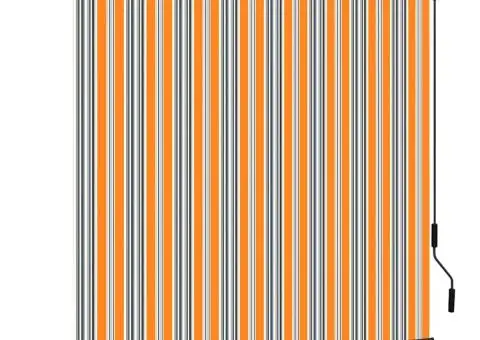 Jaluzea tip rulou de exterior, galben și albastru, 170 x 250 cm - 1/5