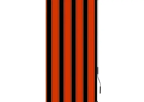 Jaluzea tip rulou de exterior, portocaliu și maro, 80 x 250 cm - 1/5