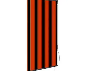 vidaXL Jaluzea tip rulou de exterior, portocaliu și maro, 80 x 250 cm