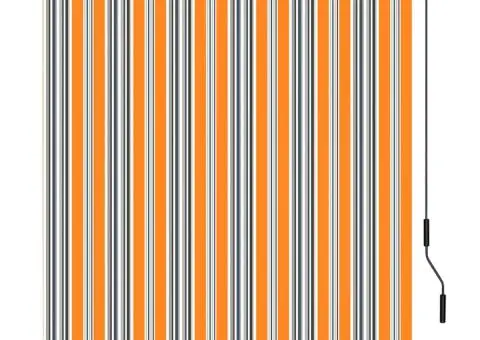 Jaluzea tip rulou de exterior, galben și albastru, 140 x 250 cm - 2/5