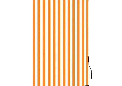 Jaluzea tip rulou de exterior, alb și portocaliu, 120 x 250 cm - 1/5