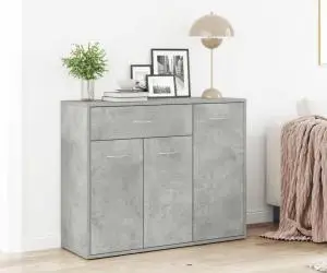 vidaXL Dulap, gri beton, 88 x 30 x 70 cm, lemn prelucrat