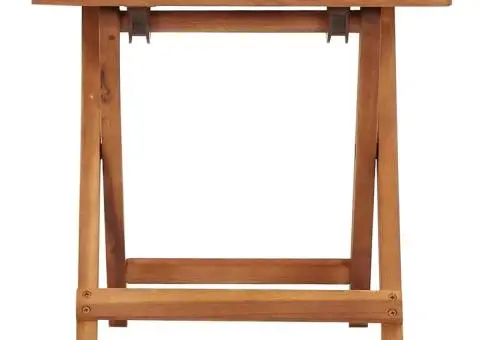 Măsuță de cafea pliabilă de gradină, 40x40x40cm, lemn de acacia - 2/5