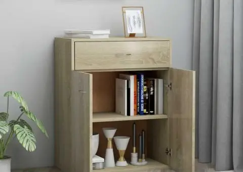 Dulap, stejar Sonoma, 60 x 30 x 75 cm, lemn prelucrat - 3/5