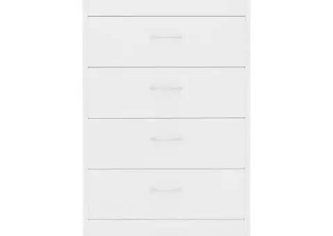 Dulap cu 6 sertare, alb, 50x34x96 cm, lemn prelucrat - 4/5