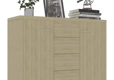 Dulap, stejar Sonoma, 88 x 30 x 65 cm, lemn prelucrat - 3/5