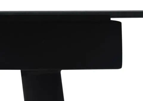 Set mobilier de exterior, 7 piese, negru, frânghie și oțel - 4/5